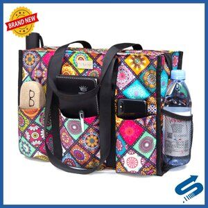 Utility Tote Bag Water Resistant 13 Pockets Professional Women Work Travel